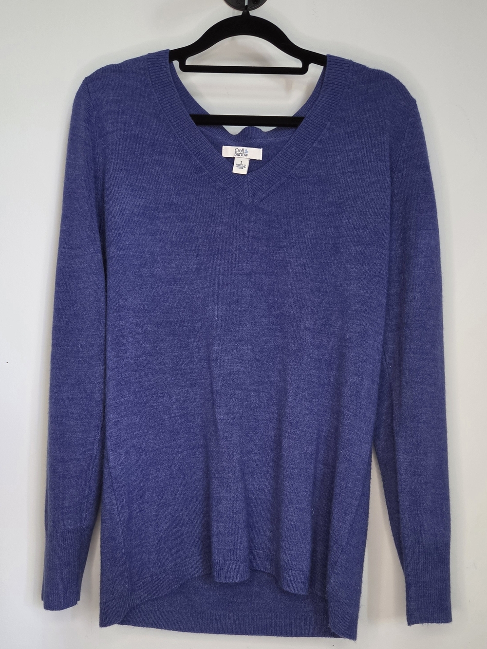 croft & barrow Indigo V-Neck Women's Sweater